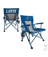 Detroit Lions Hand Arm Chair Blue Silver NFL Tailgating Camping Cup Holder - $98.99