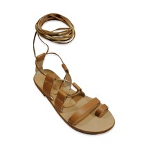 Leather handmade Greek Sandals, gladiators strappy sandals, ankle cuff, ... - £47.81 GBP+