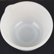 Glasbake for Sunbeam Vintage White Milk Glass Small Mixing Bowl with Spout - $9.73