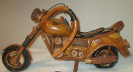 Wood Motorcycle Wood Art Bike Gifts HARLEY DAVIDSON Figurines Model Hand... - £75.93 GBP