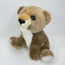 Lion Cub Vintage Stuffed Animal Wonder Toys Wildlife Brown 1988 Plush 10” - £9.44 GBP