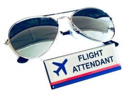 Airlines Pilot Kids Aviators + Flight Attendant Badge - £13.35 GBP