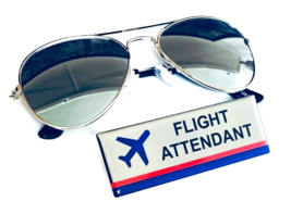 Airlines Pilot Kids Aviators + Flight Attendant Badge - $16.71