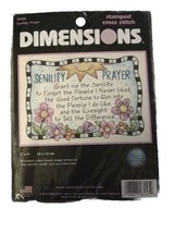 Vintage Dimensions 6945 Senility Prayer Stamped Cross Stitch Kit 7x5 2003 - £36.96 GBP