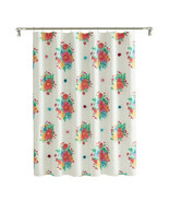 The Pioneer Woman Breezy Blossom Floral Applique Cotton-Rich Shower Curt... - $533.78 MXN