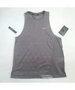 Nike Women Racer Running Tank Top - AQ0395 - Gunsmoke Gray 036 - Size L ... - $19.95