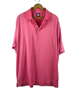 Footjoy Size 2XL Polo Shirt Pink White Polka Dot Print Short Sleeve Mens... - $65.27