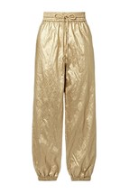 RRP 860 $, pantaloni sportivi ZIMMERMANN color oro metallizzato - $509.47