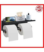 Double Roll Tissue Holder with Upgraded Shelf for Modern Bathrooms - Mat... - $631.64 MXN