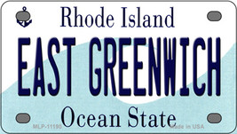 East Greenwich Rhode Island Novelty Mini Metal License Plate Tag - £11.97 GBP