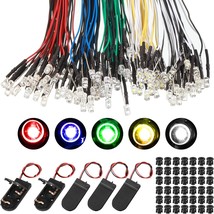 Riakrum 220 Pcs 12V Led Lights Kit 100 Pcs Emitting Diodes, Multicolored... - $30.99