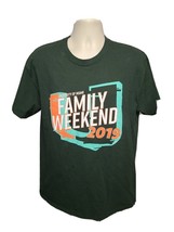 2019 University of Miami Family Weekend Adult Large Green TShirt - £11.73 GBP