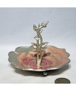 Cynthia Rowley New York Peach Pink Enamel on Metal Flower Tree Ring Jewe... - £9.53 GBP