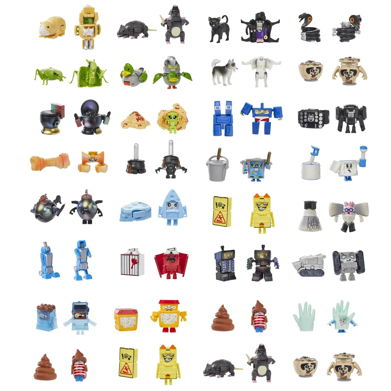 Transformers Toys BotBots Ruckus Rally Series 6 Custodial Crew & Pet Mob 32 Char