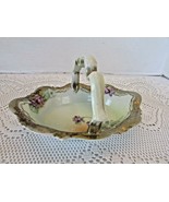 ROYAL VIENNA HANDLED BASKET PORCELAIN CROWN MARKING 6.75&quot; DECORATIVE - $167.87 MXN