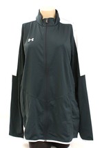 Under Armour Gray &amp; White UA Rival Zip Front Knit Jacket Women&#39;s XLT  NWT - £40.60 GBP