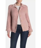 Susina Size-L Women&#39;s Teddy Bear Cardigan Pink Fuzzy Furry / FREE SHIPPING - $24.74