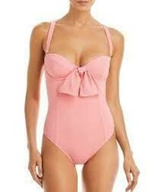 MSRP $335 Alexandra Miro Women Tie-Front One-Piece Swimsuit Pink Size XS - £36.57 GBP