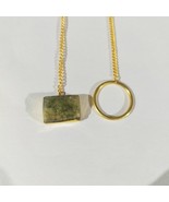 Necklace, Labradorite Birthstone Necklace Moonstone Necklace, Gold Plate... - $475.98 MXN