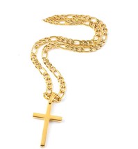 Jewelry Gold Figaro Link Chain Necklace for Men Women - £106.54 GBP