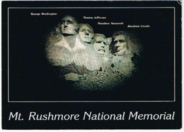 Black Hills South Dakota Postcard Night View Mt Rushmore Memorial - £1.69 GBP