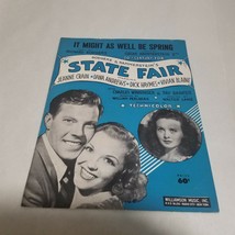 Sheet Music Lot Of 2 State Fair Grand Night For Singing Might As Well Be Spring - $6.98