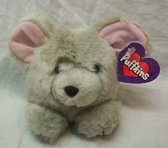 Vintage Puffkins Gray Murphy The Mouse 4&quot; Plush Stuffed Animal Toy 1990&#39;s - £11.76 GBP