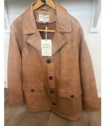 New Cody James Mens Jacket Size M Brown Leather Western Jacket NWT - $1,883.95 MXN