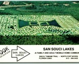 Advertising San Souci Lakes Mobile Home Park Fort Myers FL UNP Chrome Po... - $5.89