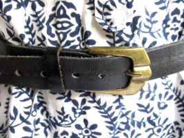 Billy the Kid Belt Womens Small Genuine Cowhide Leather Hand Tooled Strap - $28.49
