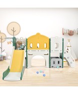 Kids Slide Playset Structure, Freestanding Castle Climber With Slide And... - £238.98 GBP