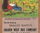 Oct 1946 Calendar Paul Webb Mountain Boys Golden West Box Co. San Franci... - £12.77 GBP
