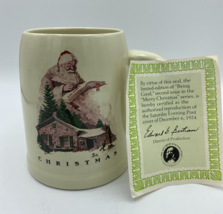 Norman Rockwell Christmas Santa Large Mug &quot;Being Good” Saturday Evening ... - $9.76