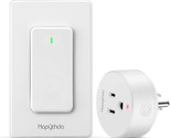 Remote Control Outlet, Wireless Wall Mounted Light Switch, 15A/1500W Ele... - £32.38 GBP