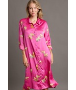 Umgee Full Size Animal Print Button Down Midi Shirt Dress Plus Size - €32,07 EUR