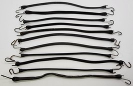 X6) Vintage Mixed Lot 11 Rubber Bungee Tie Down Hook Straps - 21&quot; - $9.89