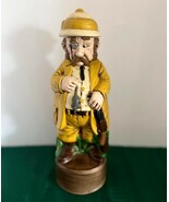 Vintage Alberta Mold Safari Hunter Decanter 12.5&quot; British Gent w Rifle a... - $225.61 MXN