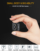 Micro Spy Cam IP 720P HD WIFI P2P Infrared Night Vision 150 Degree Motion Sens  - £144.72 GBP
