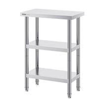 VEVOR Stainless Steel Food Prep Table, 14 x 24 x 34 Inch Commercial Kitc... - $101.96
