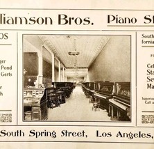 1910 Williamson Bros Piano Advertisement Los Angeles California Instruments E88F - $24.99