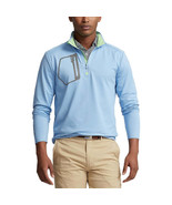 RLX Ralph Lauren Men&#39;s Classic Fit Half Zip Jersey Pullover Blue Lagoon-... - £67.51 GBP