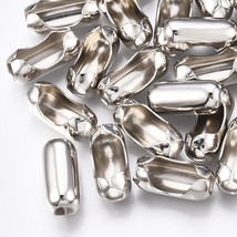 20 Large Ball Chain Connectors Bead Links 18mm Silver for 6mm Ball Chain... - $9.24 CAD