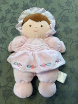Prestige Toy Co Baby Doll Pink White Embroidery My Best Friend 10” Plush  - £15.62 GBP