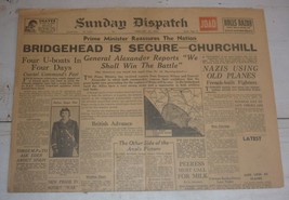 Winston Churchill Reassures Nation - London Sunday Dispatch, Feb. 13, 1944 - £12.38 GBP