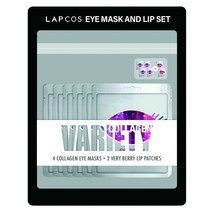 LAPCOS 8 Collagen Eye Masks + 4 Very Berry Lip Patches - £10.34 GBP