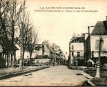 1918 Postcard Soissons France Place de Rue St Christophe After Bombardment - $13.55