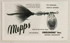 1963 Print Ad Mepps Killer French Spinner Fishing Lures Sheldon&#39;s Antigo,WI - £7.25 GBP