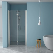 72x34 Frameless Shower Door - Brushed Nickel - £264.33 GBP