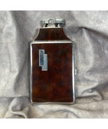 Ronson Art Deco Mastercase Cigarette Lighter Case Combo 1930&#39;s  Brown Ma... - $70.55