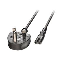 LINDY 30443 1 m Mains Power Cable UK 3 Pin Plug to IEC C7 Power Cable - ... - $28.00